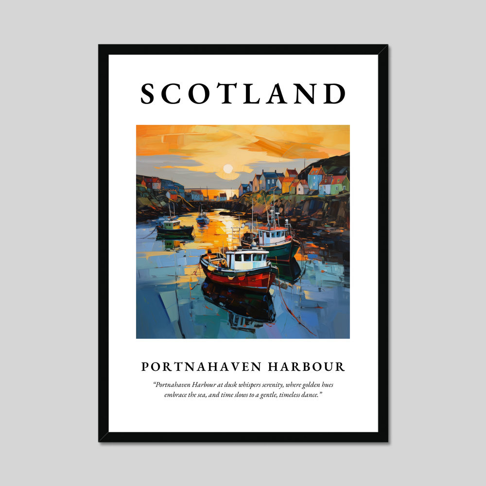 Poster of Portnahaven Harbour, Scotland.