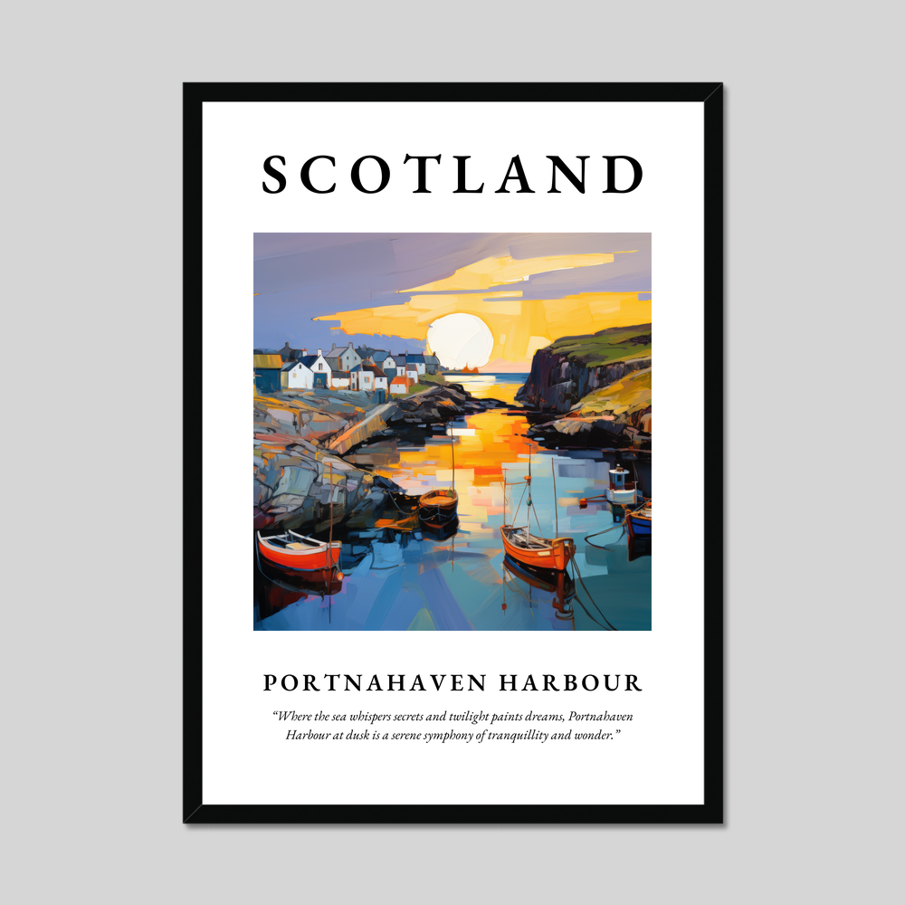 Poster of Portnahaven Harbour, Scotland.