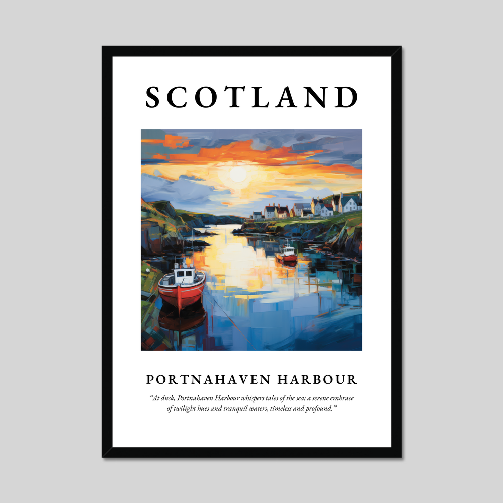 Poster of Portnahaven Harbour, Scotland.