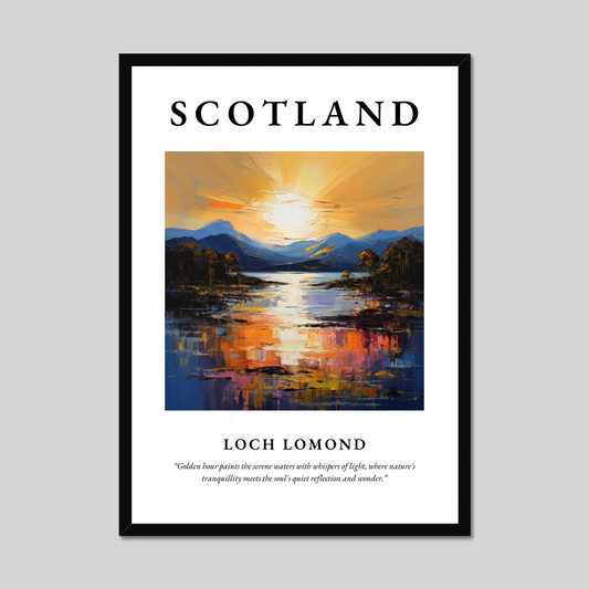 Poster of Loch Lomond, Scotland.