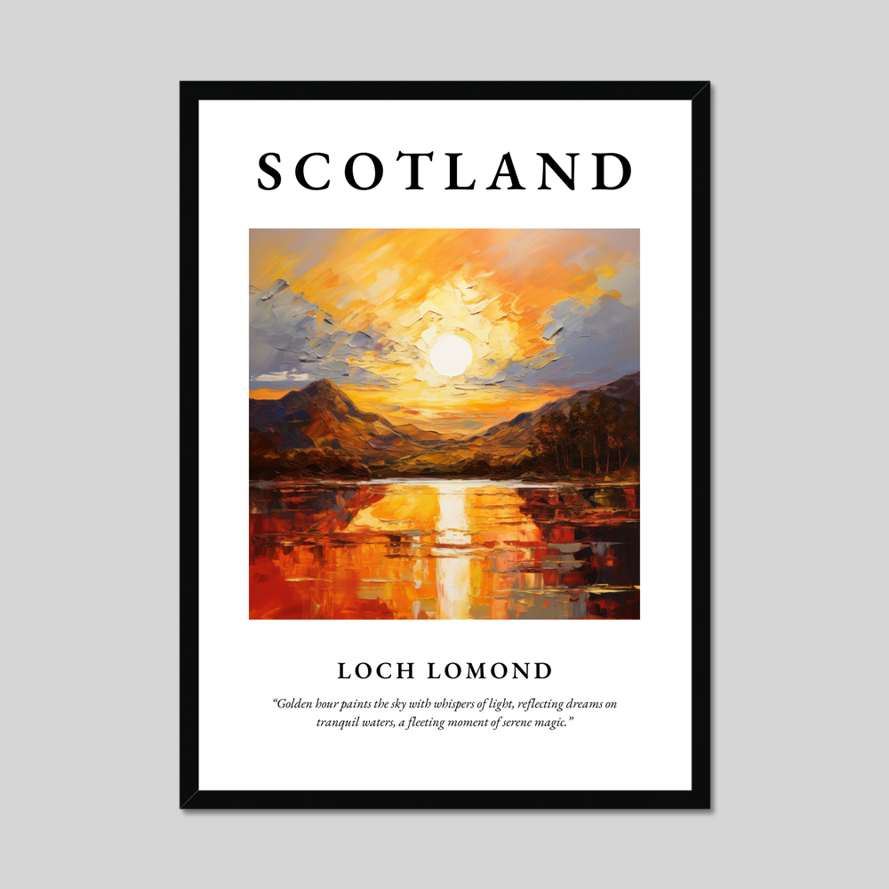 Poster of Loch Lomond, Scotland.