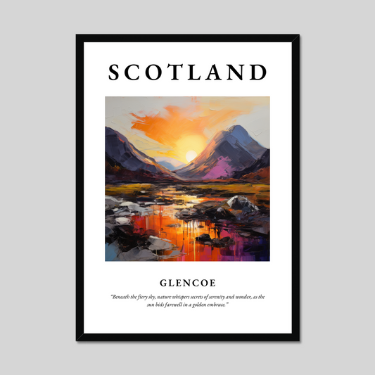 Poster of Glencoe, Scotland.