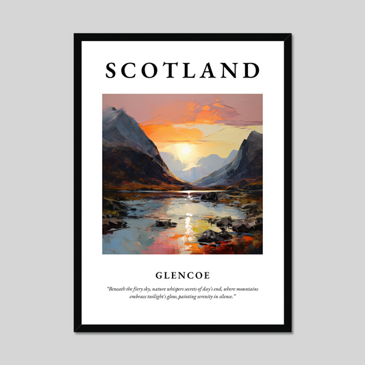 Poster of Glencoe, Scotland.