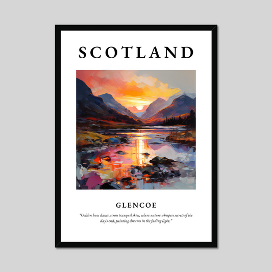 Poster of Glencoe, Scotland.