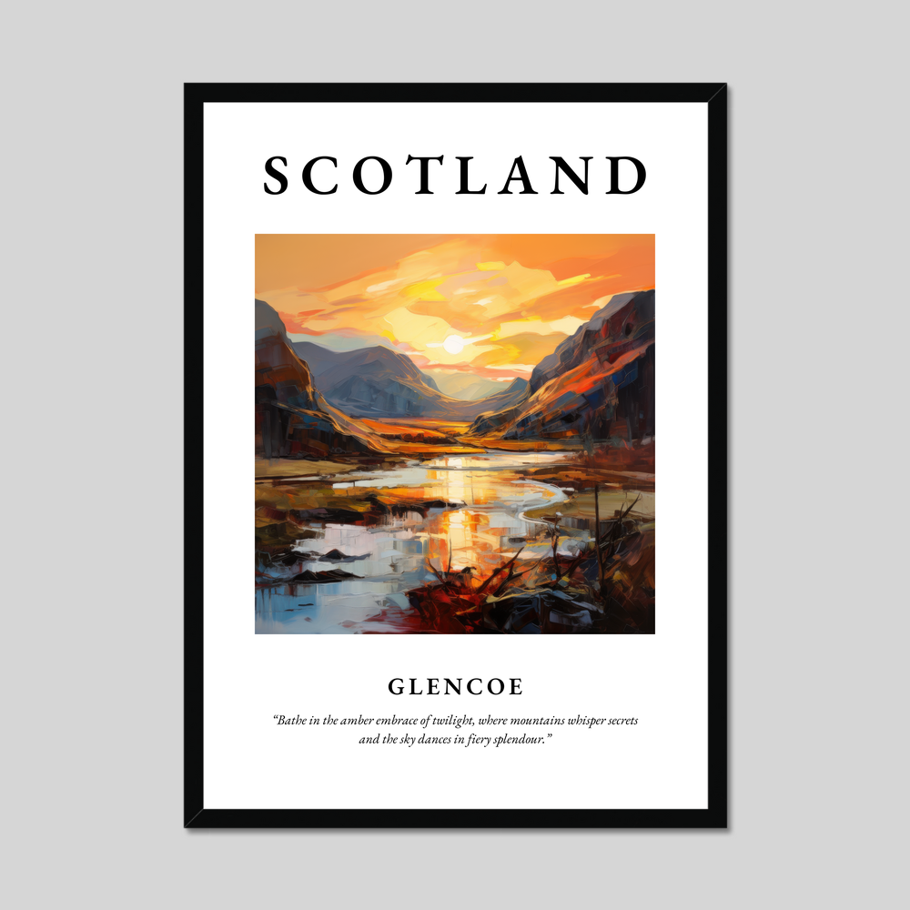 Poster of Glencoe, Scotland.