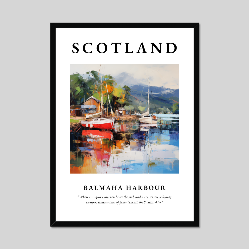 Poster of Balmaha Harbour, Scotland.