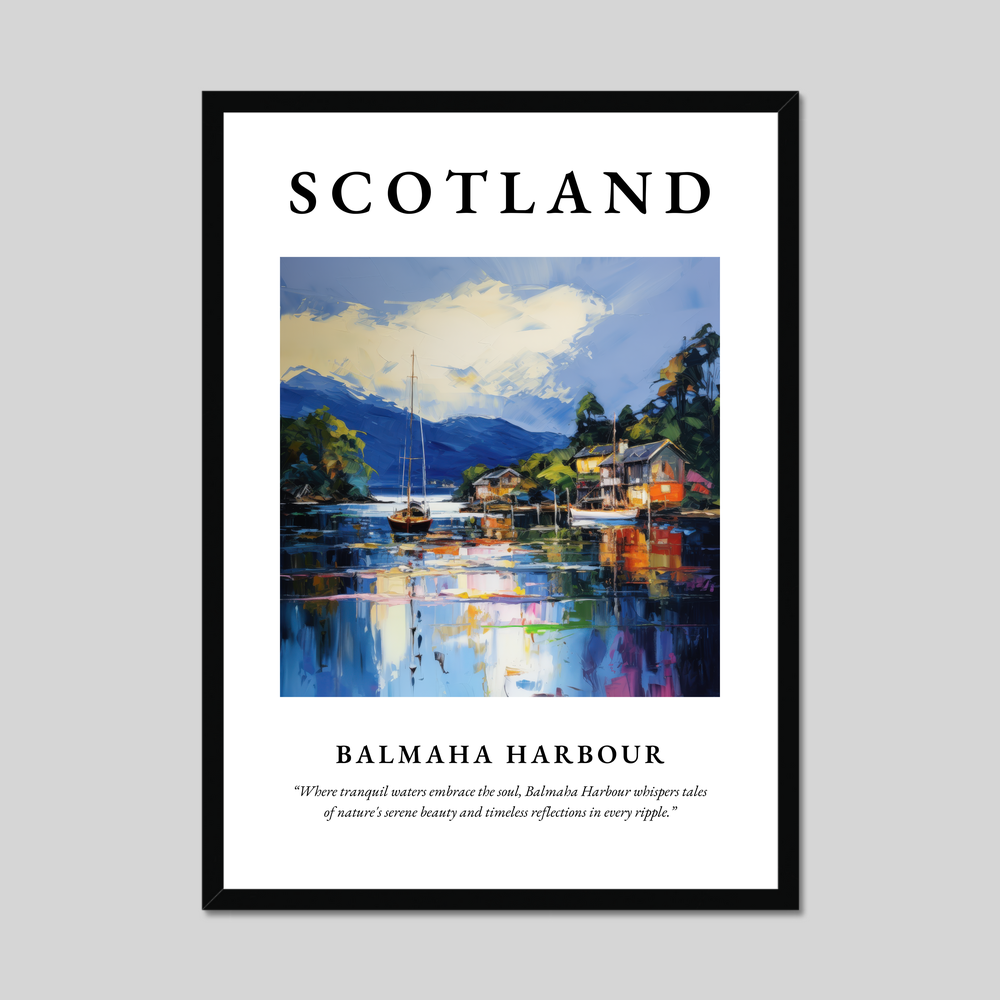 Poster of Balmaha Harbour, Scotland.