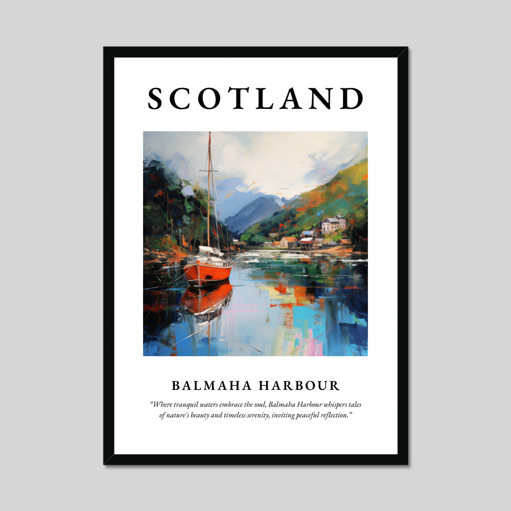 Poster of Balmaha Harbour, Scotland.