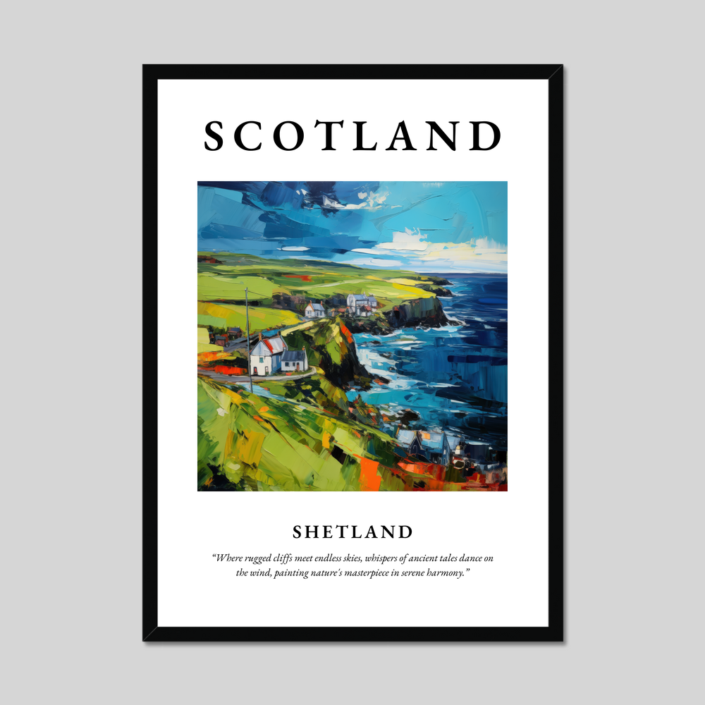 Poster of Shetland, Scotland.