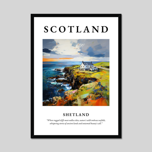 Poster of Shetland, Scotland.