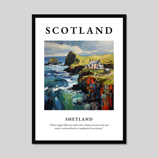 Poster of Shetland, Scotland.