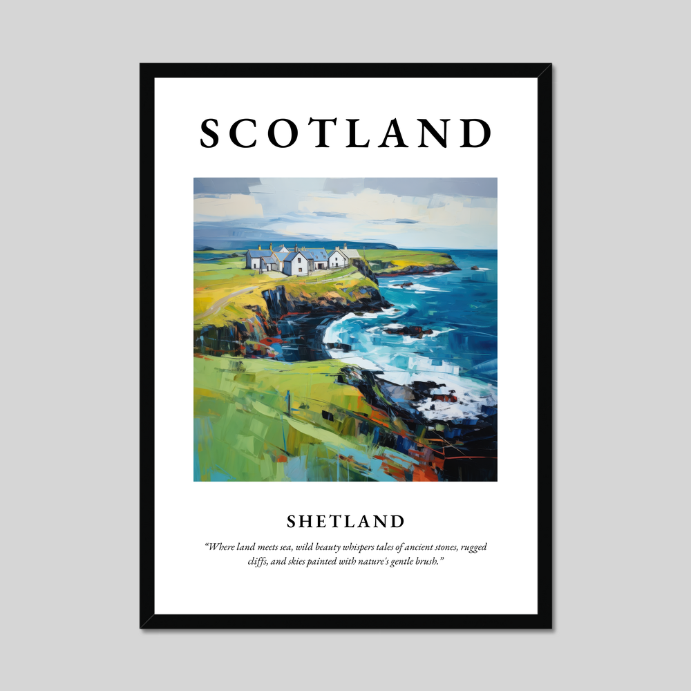 Poster of Shetland, Scotland.