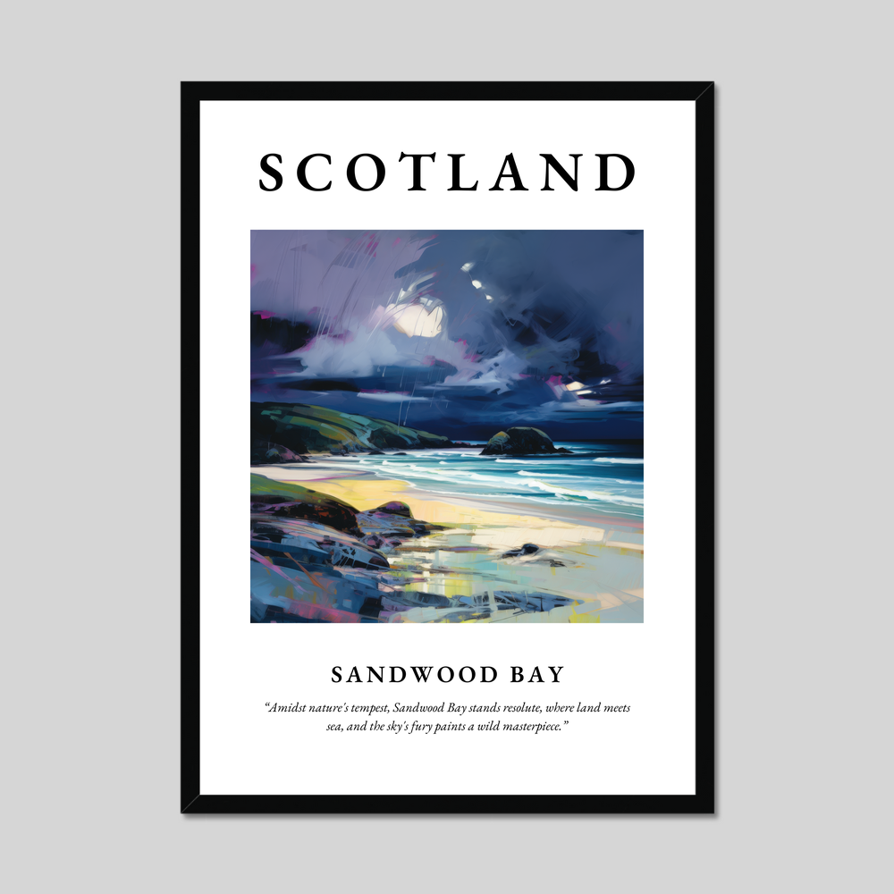 Poster of Sandwood Bay, Scotland.