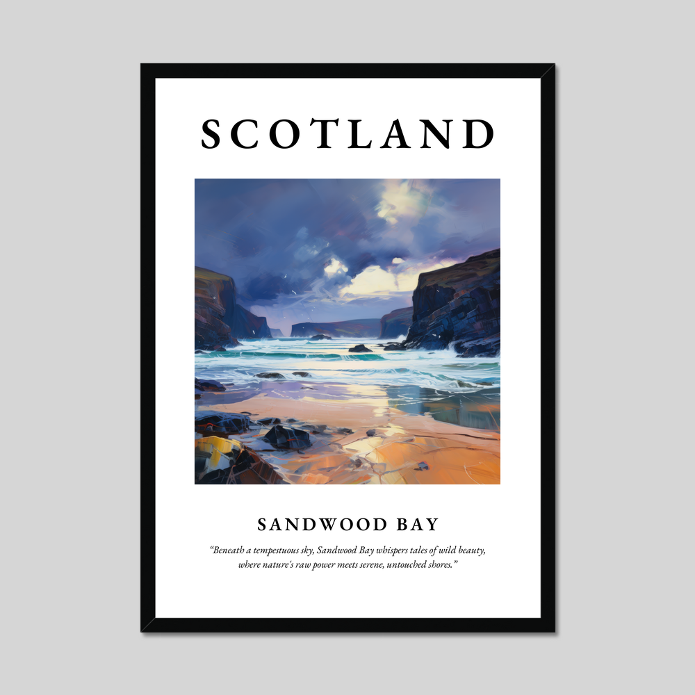 Poster of Sandwood Bay, Scotland.