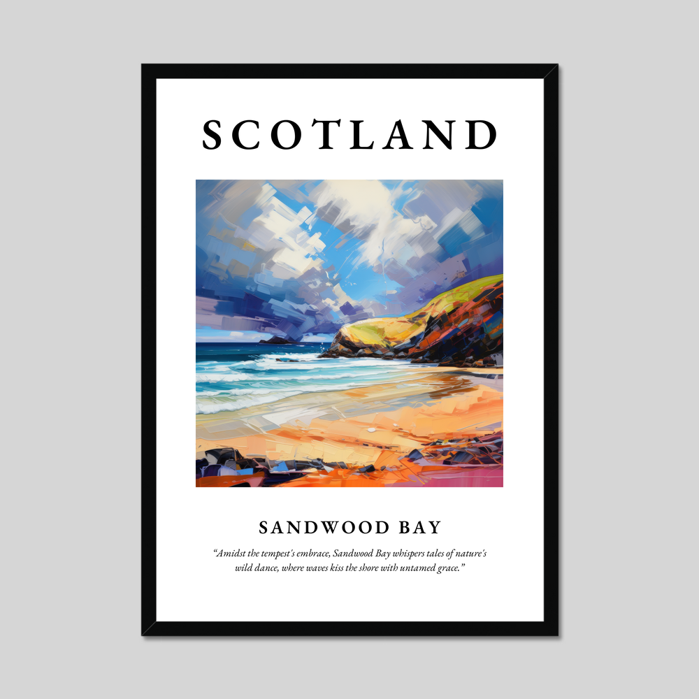 Poster of Sandwood Bay, Scotland.