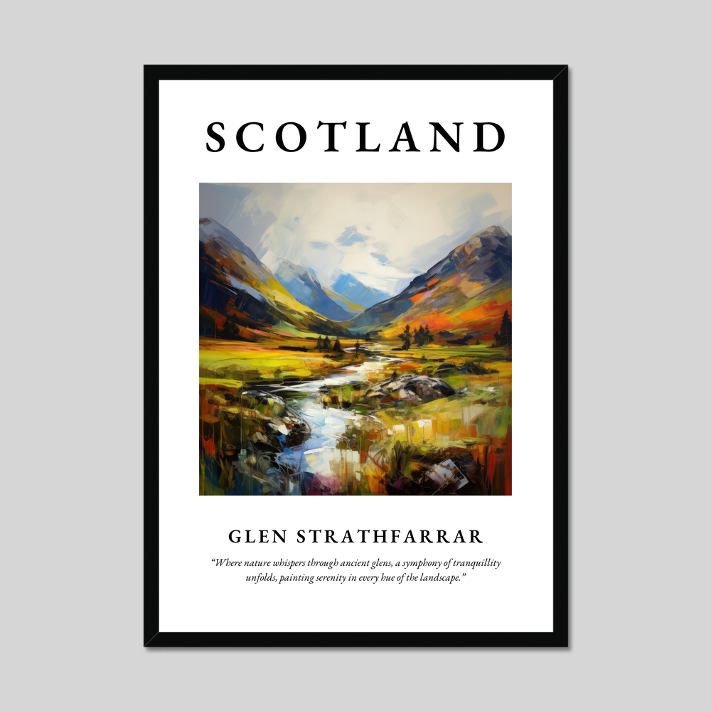 Poster of Glen Strathfarrar, Scotland.