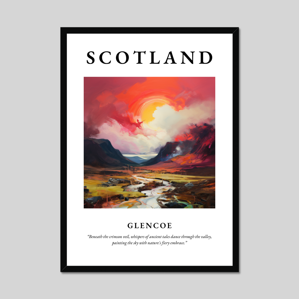 Poster of Glencoe, Scotland.