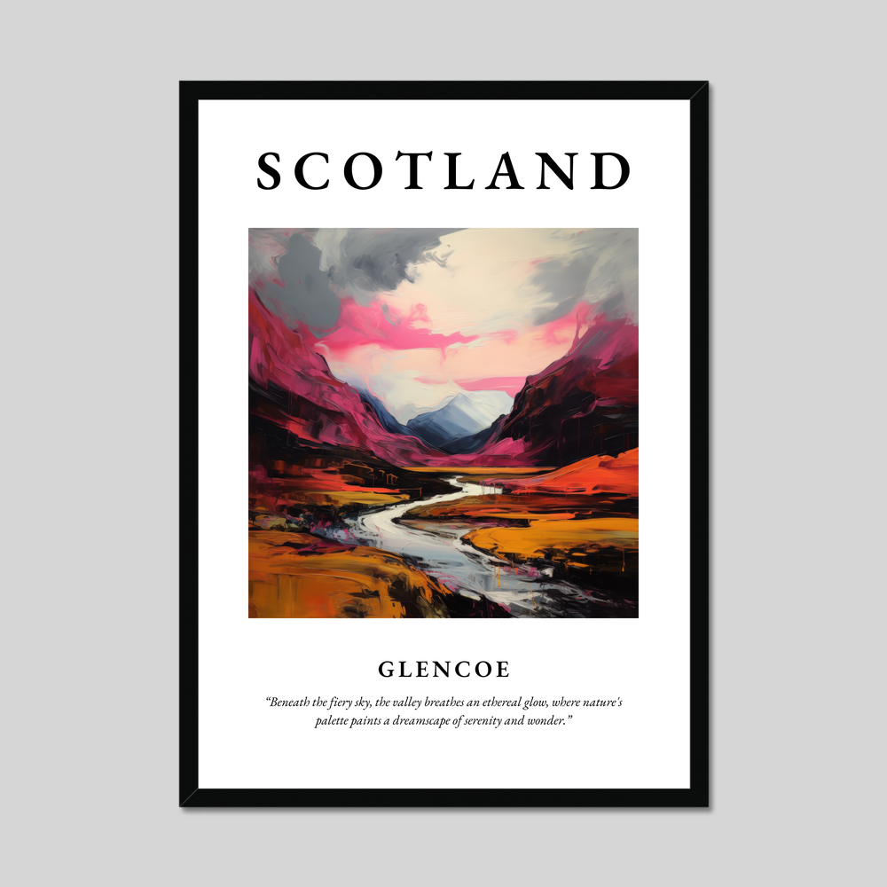 Poster of Glencoe, Scotland.