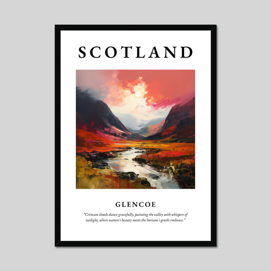 Poster of Glencoe, Scotland.