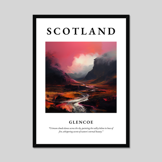 Poster of Glencoe, Scotland.