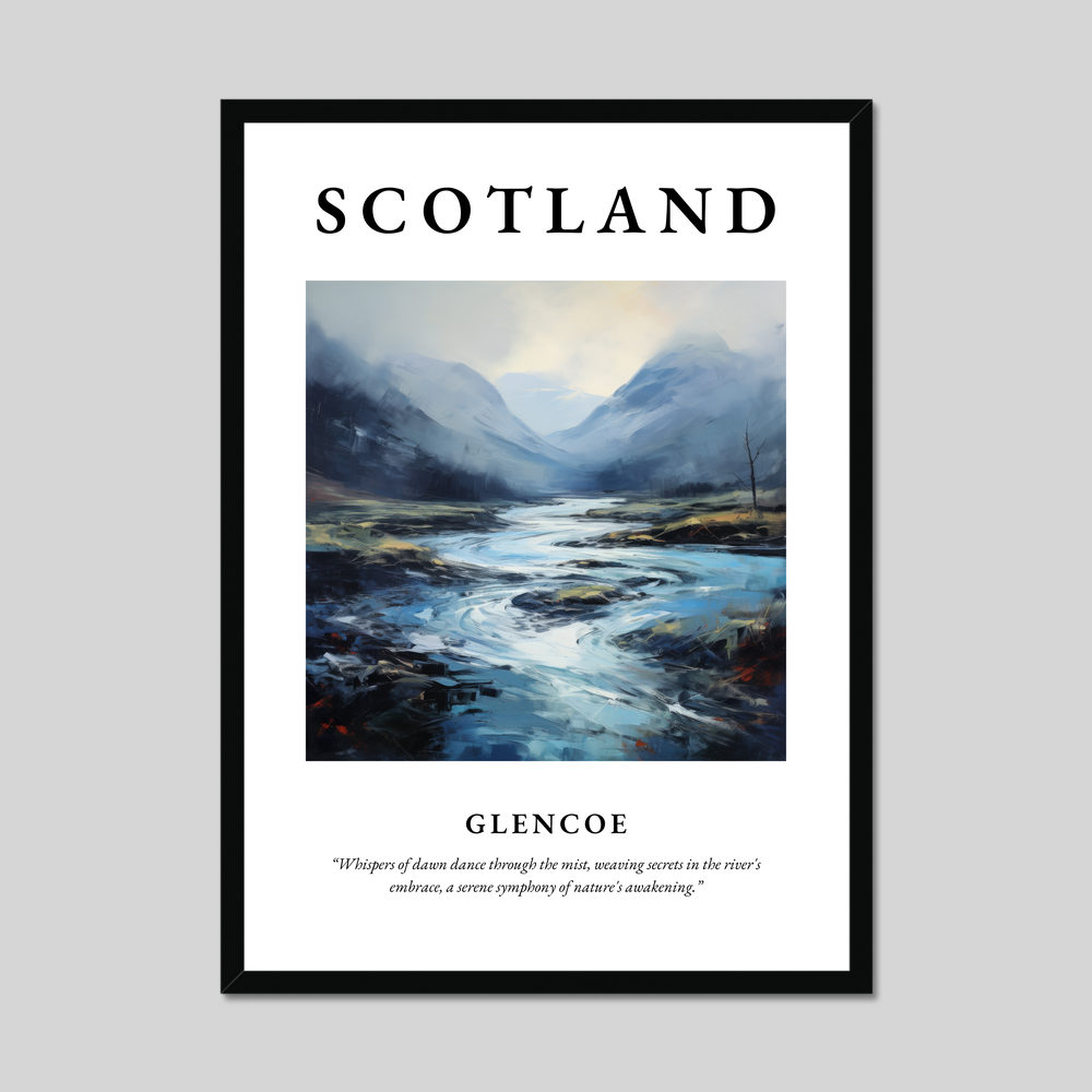 Poster of Glencoe, Scotland.