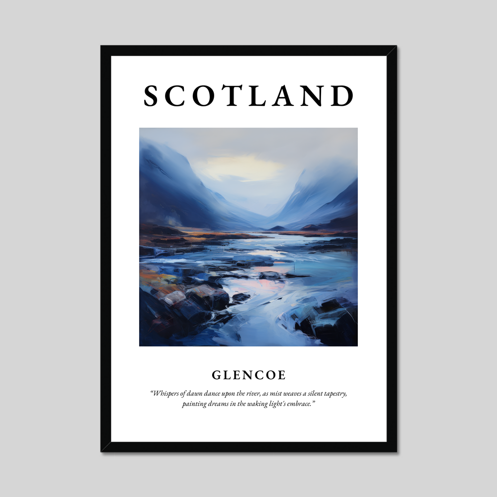 Poster of Glencoe, Scotland.