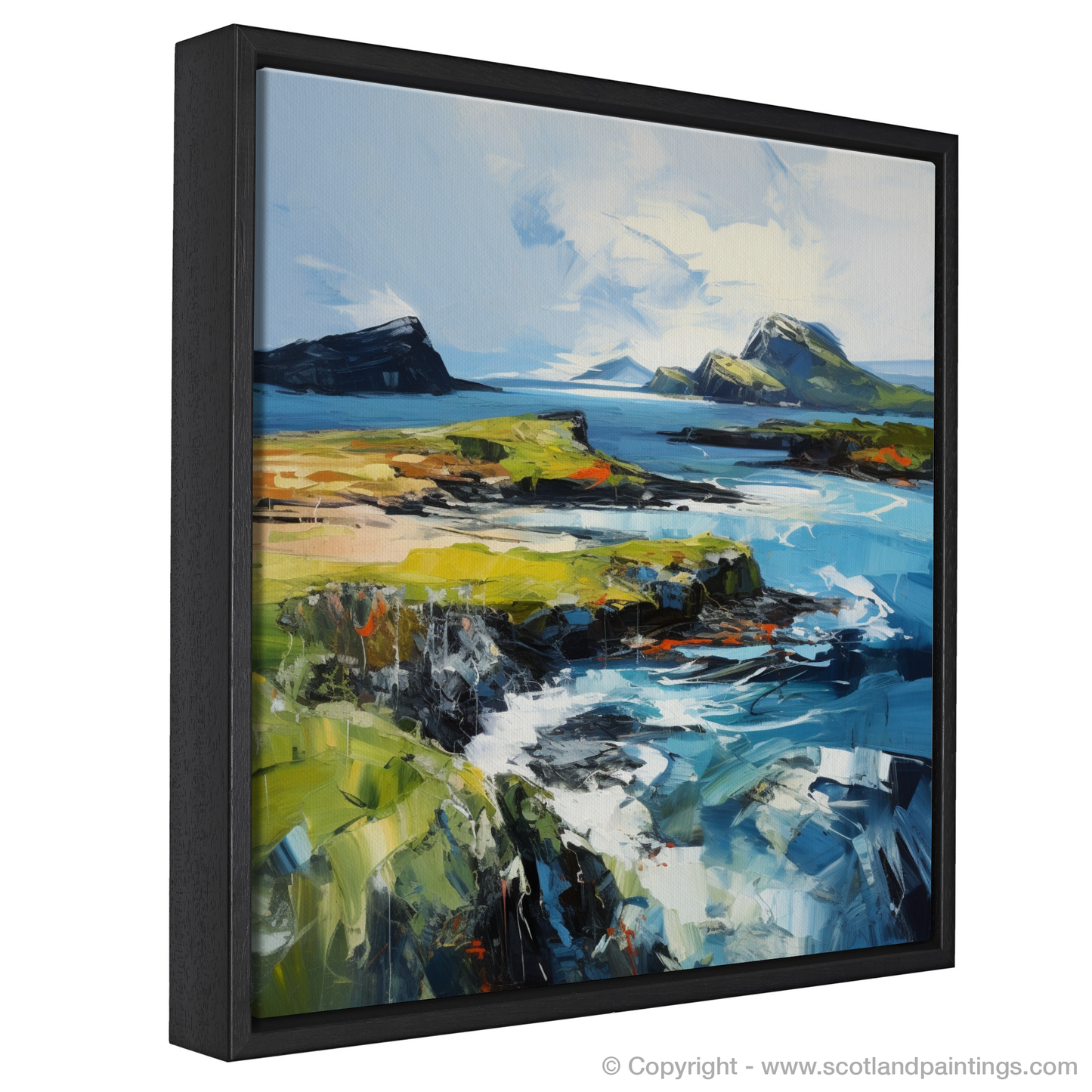 Painting and Art Print of Isle of Lismore, Inner Hebrides entitled "Isle of Lismore: A Symphony of Colour and Nature".