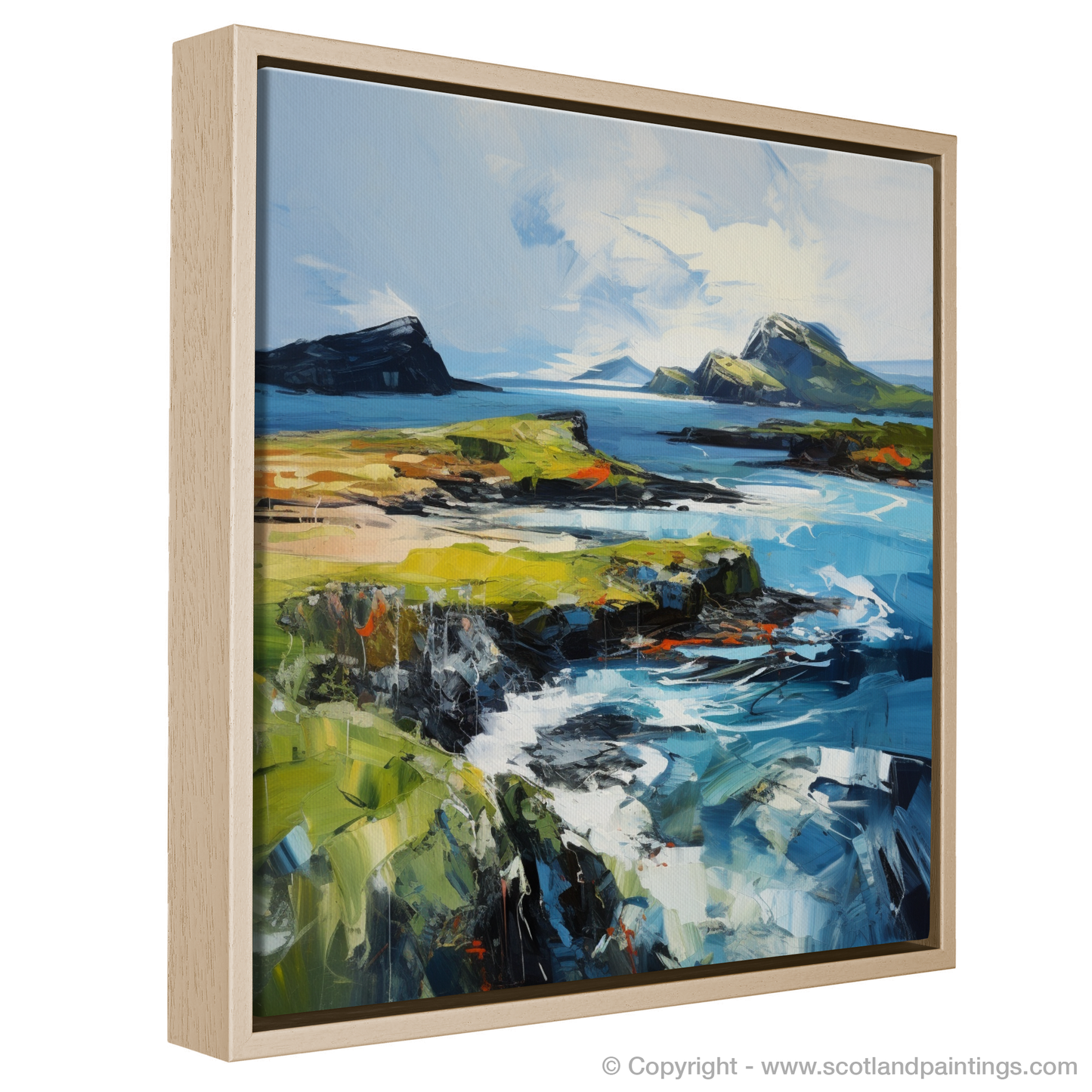 Painting and Art Print of Isle of Lismore, Inner Hebrides entitled "Isle of Lismore: A Symphony of Colour and Nature".