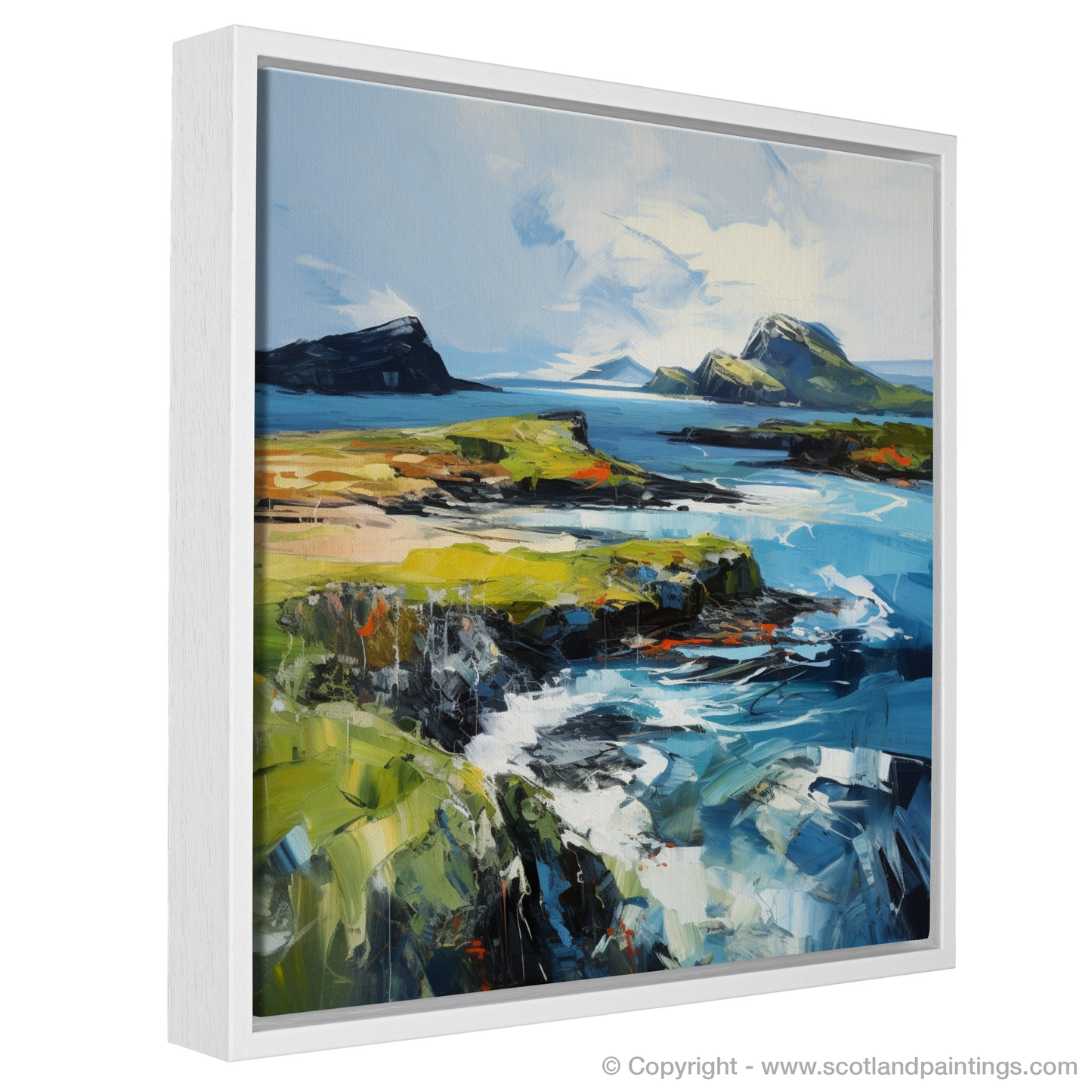 Painting and Art Print of Isle of Lismore, Inner Hebrides entitled "Isle of Lismore: A Symphony of Colour and Nature".