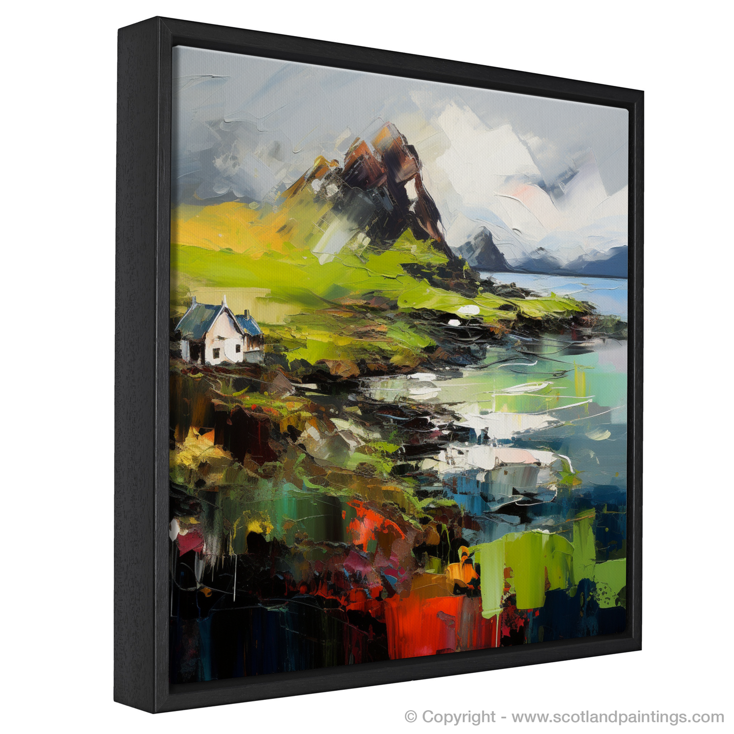 Painting and Art Print of Isle of Lismore, Inner Hebrides entitled "Untamed Splendour of Isle of Lismore".