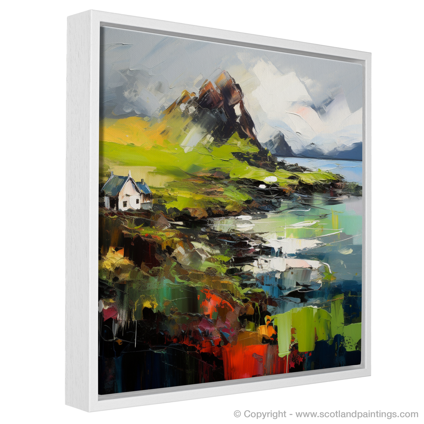 Painting and Art Print of Isle of Lismore, Inner Hebrides entitled "Untamed Splendour of Isle of Lismore".