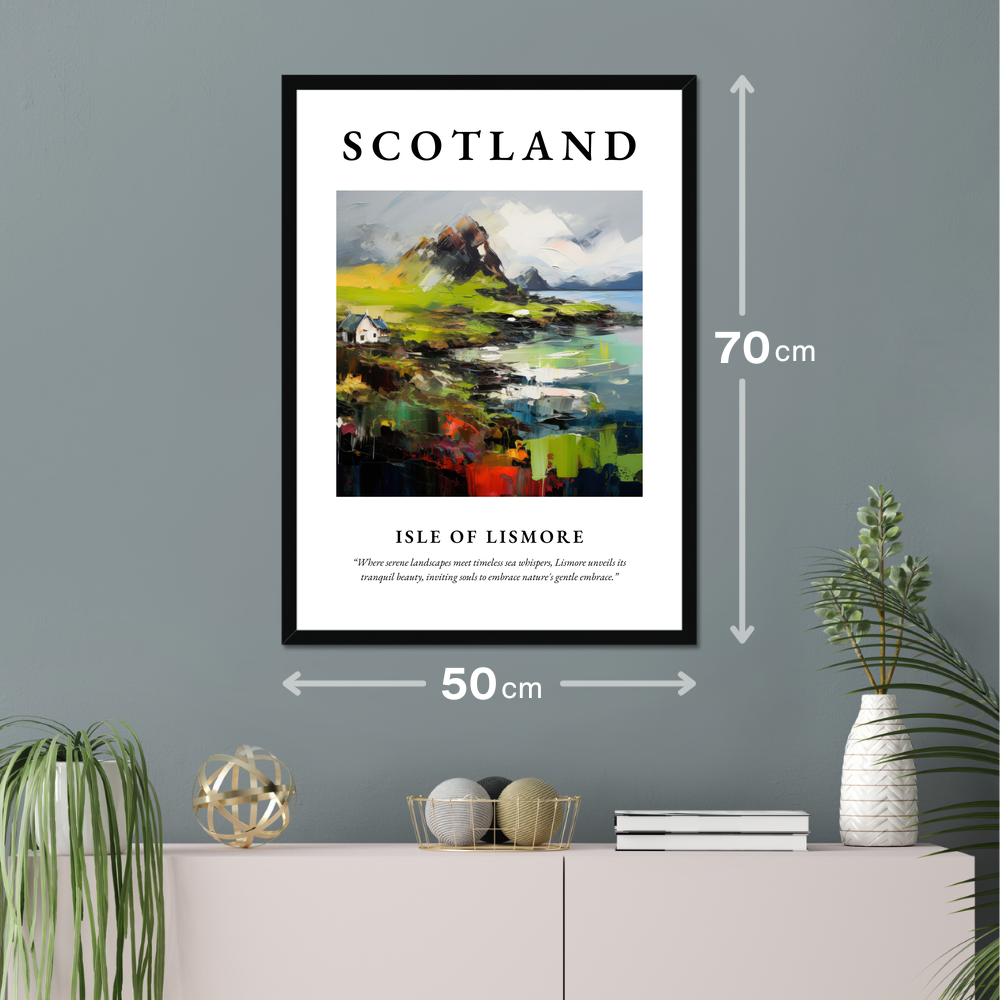 Poster of Isle of Lismore hanging on a wall