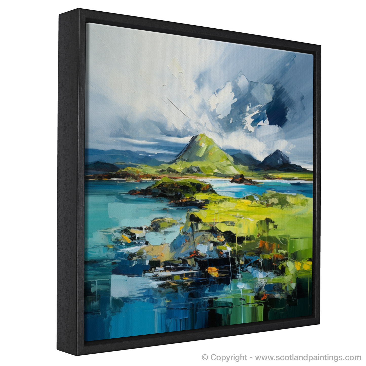 Painting and Art Print of Isle of Lismore, Inner Hebrides entitled "Wild Hebridean Rhapsody: Lismore Unleashed".