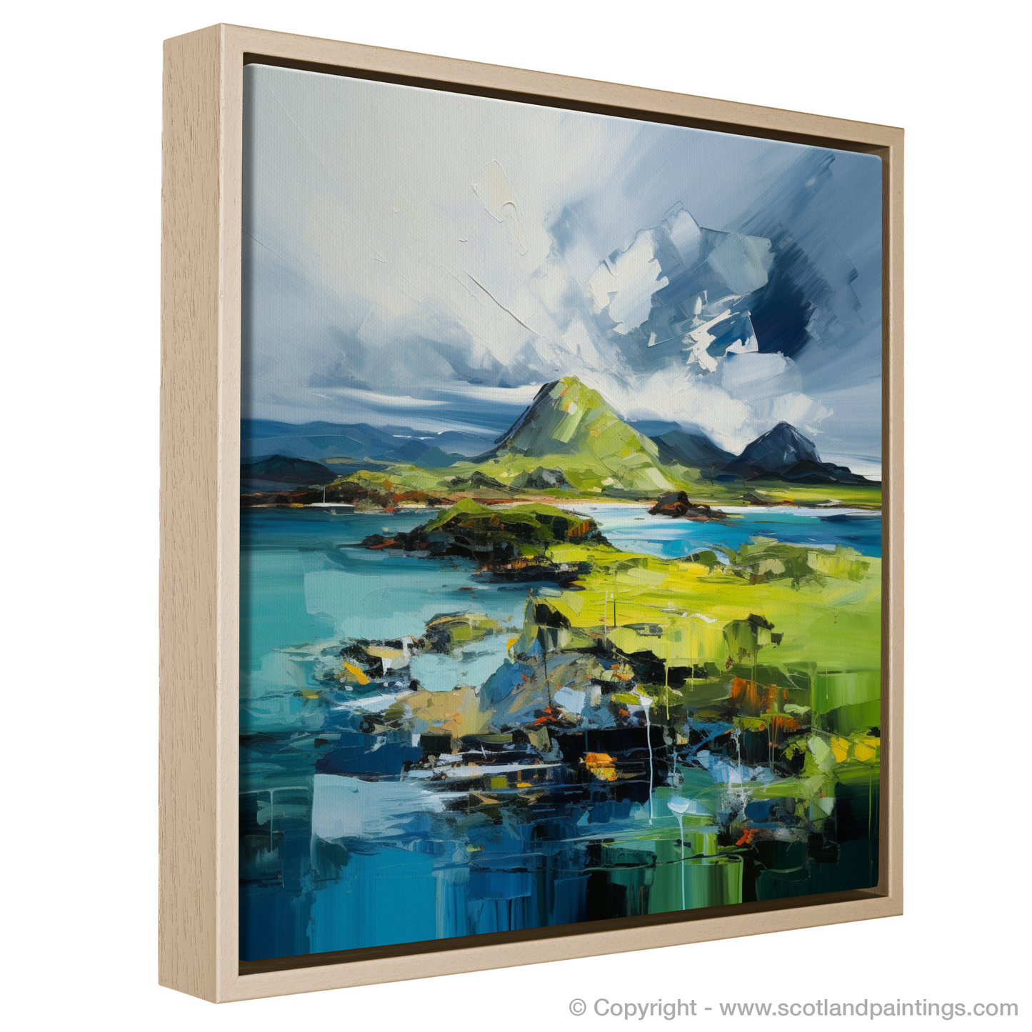 Painting and Art Print of Isle of Lismore, Inner Hebrides entitled "Wild Hebridean Rhapsody: Lismore Unleashed".