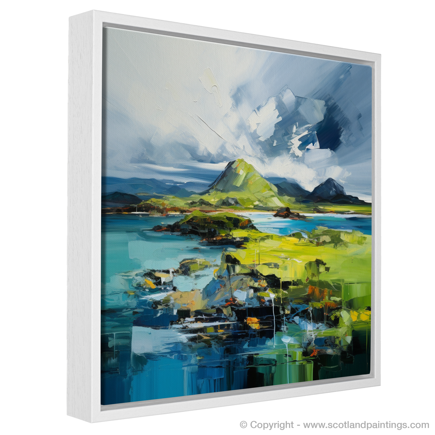 Painting and Art Print of Isle of Lismore, Inner Hebrides entitled "Wild Hebridean Rhapsody: Lismore Unleashed".