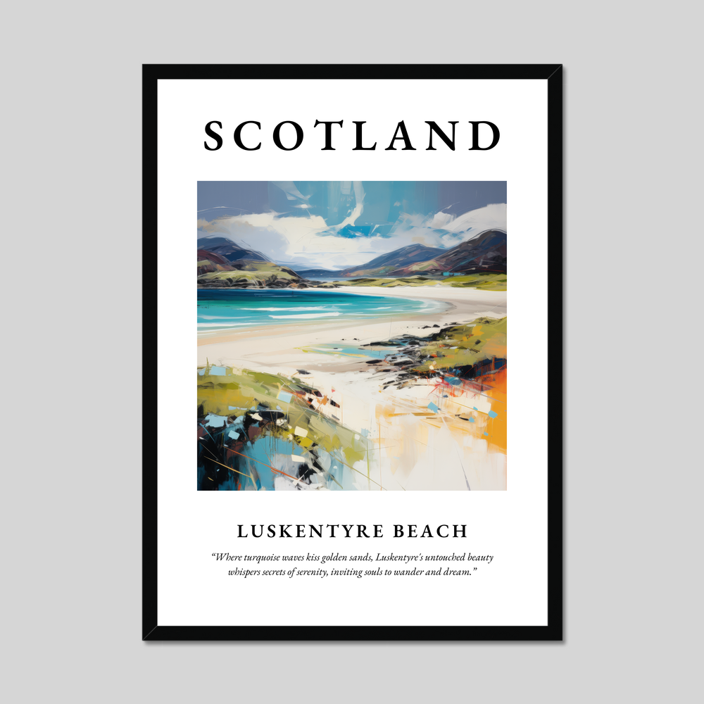 Poster of Luskentyre Beach, Scotland.