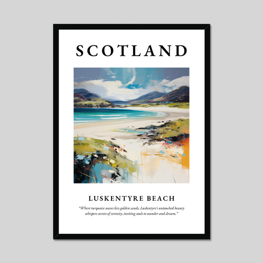 Poster of Luskentyre Beach, Scotland.