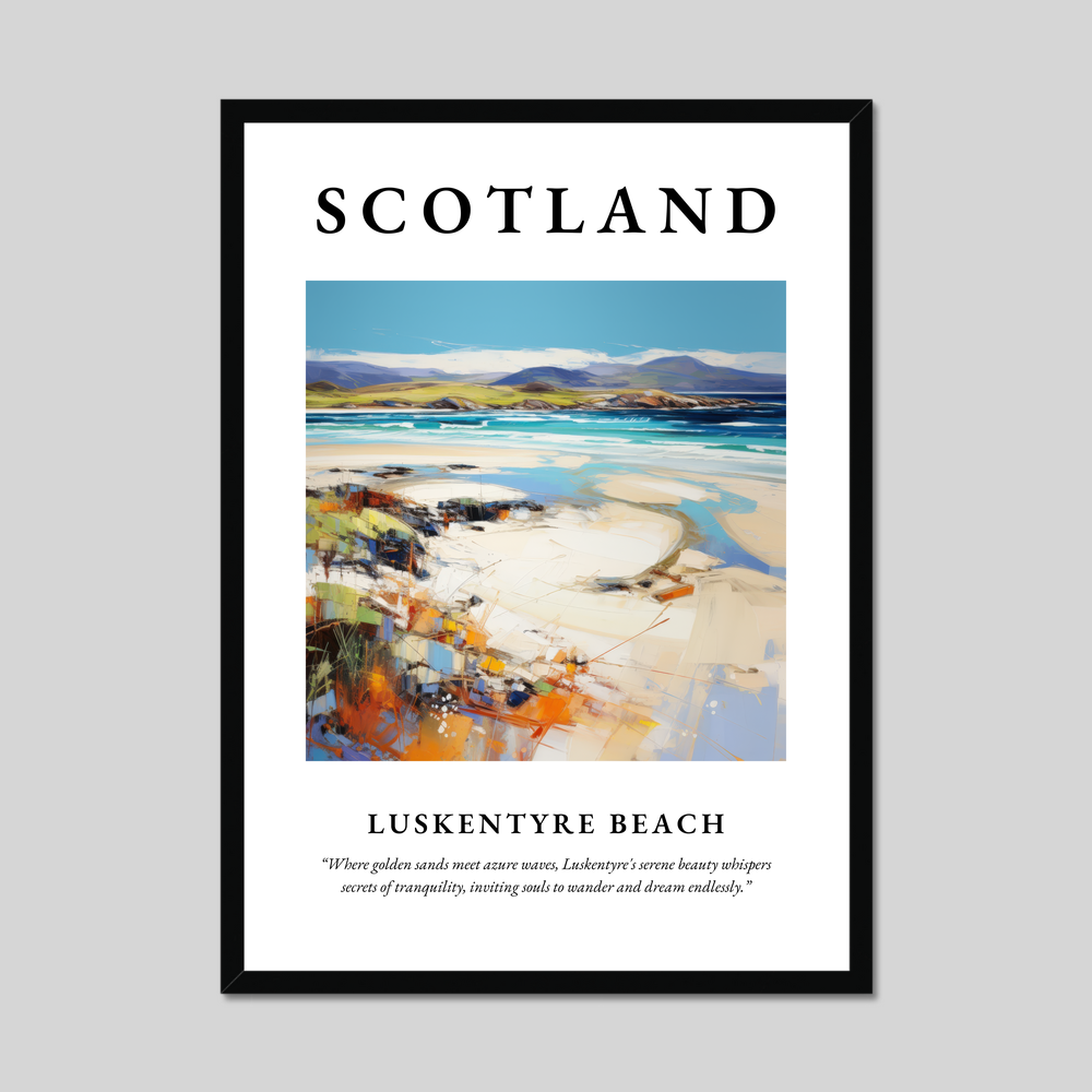 Poster of Luskentyre Beach, Scotland.