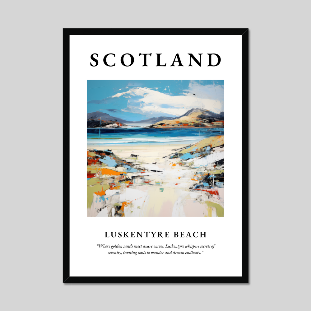 Poster of Luskentyre Beach, Scotland.