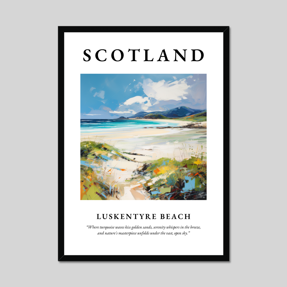 Poster of Luskentyre Beach, Scotland.