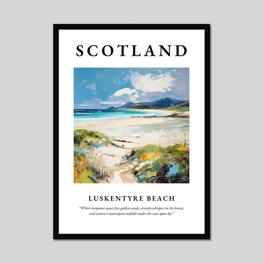 Poster of Luskentyre Beach, Scotland.