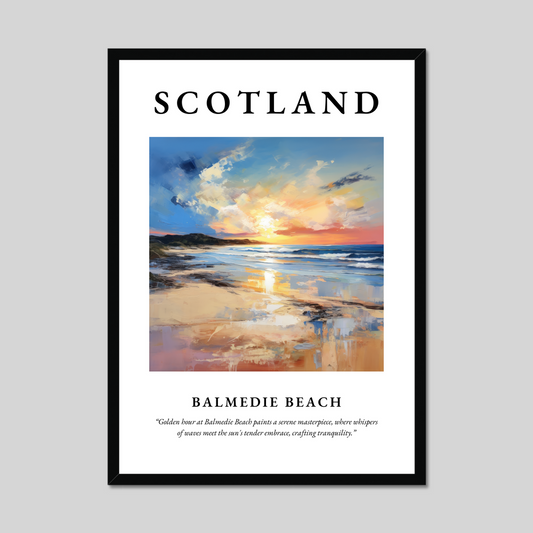 Poster of Balmedie Beach, Scotland.