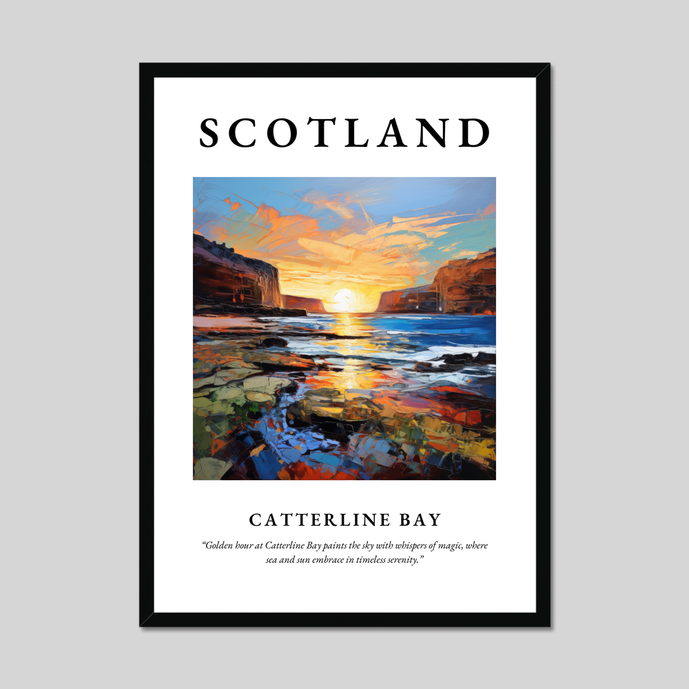 Poster of Catterline Bay, Scotland.