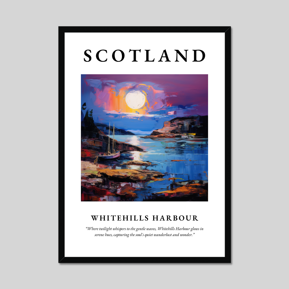 Poster of Whitehills Harbour, Scotland.