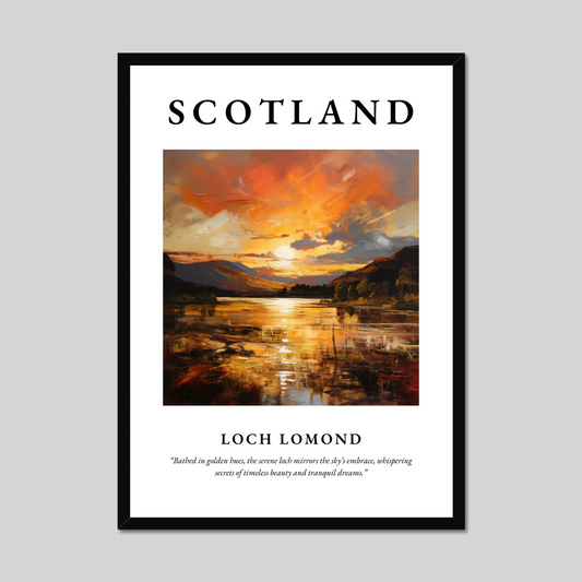 Poster of Loch Lomond, Scotland.