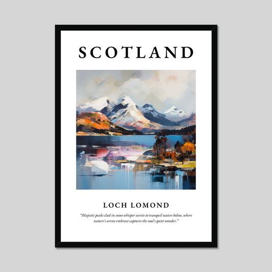 Poster of Loch Lomond, Scotland.