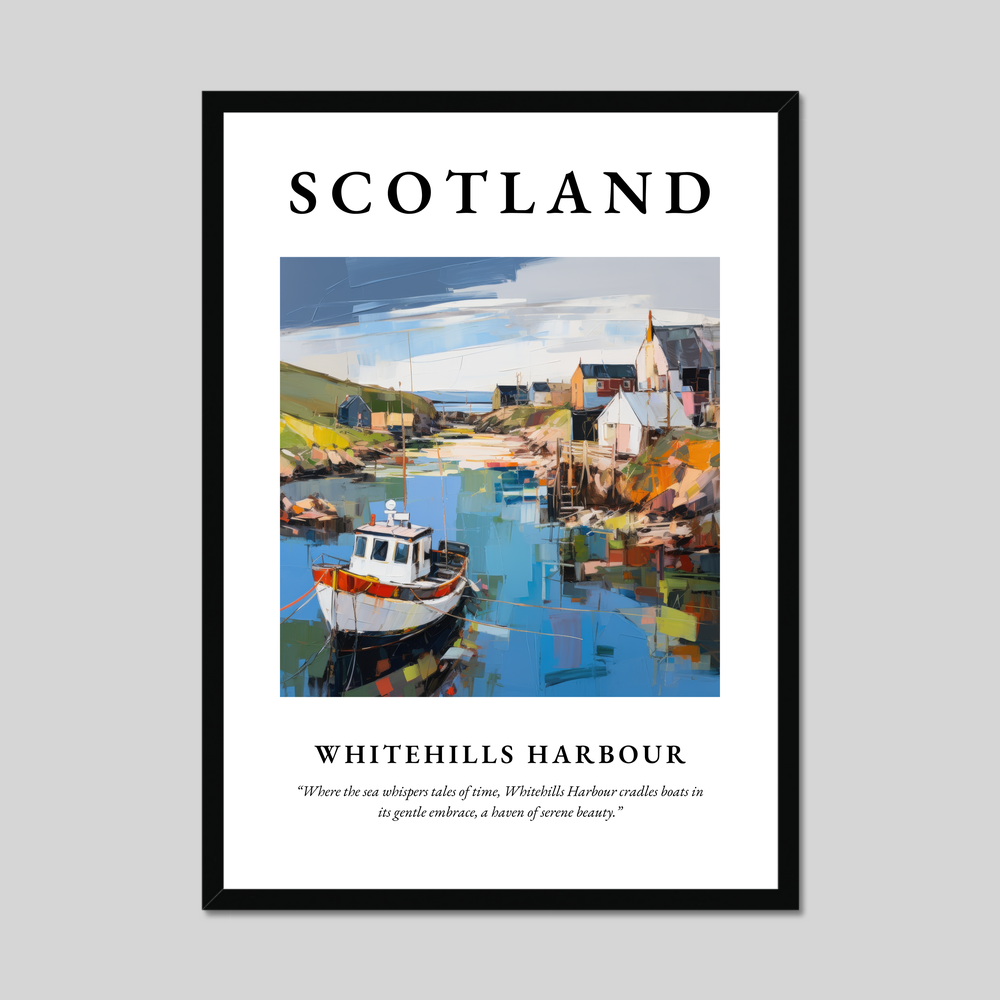 Poster of Whitehills Harbour, Scotland.