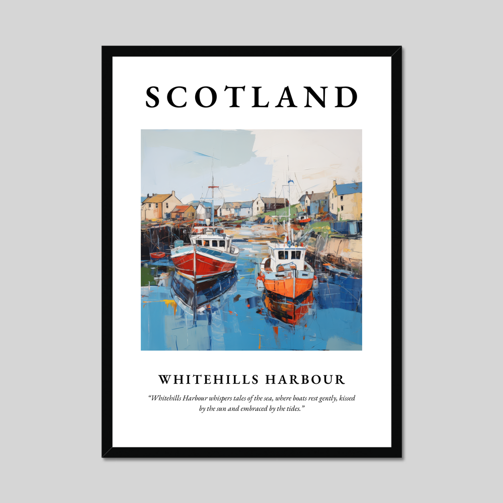 Poster of Whitehills Harbour, Scotland.