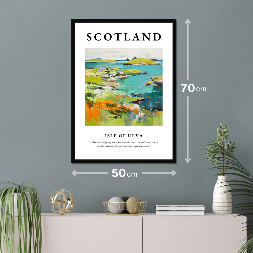 Poster of Isle of Ulva hanging on a wall