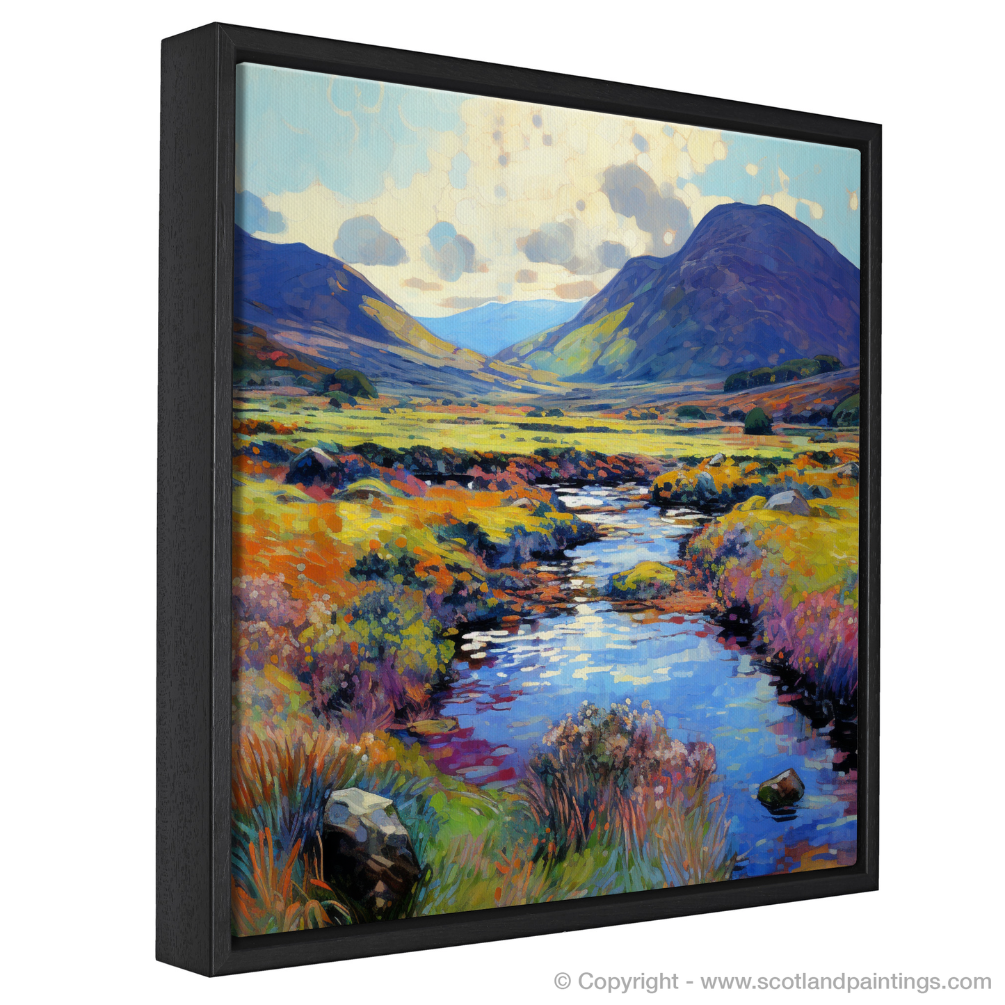 Painting and Art Print of Glen Rosa, Isle of Arran in summer entitled "Summer Serenade in Glen Rosa".